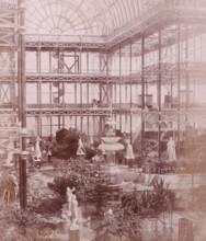 'Osler's Crystal Fountain', Crystal Palace, Sydenham, 1852-1854. Designed by Sir Joseph Paxton to
