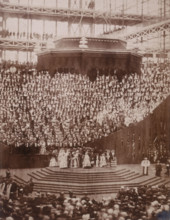 'The Opening Ceremony', Crystal Palace, Sydenham, 1852-1854. Designed by Sir Joseph Paxton to house