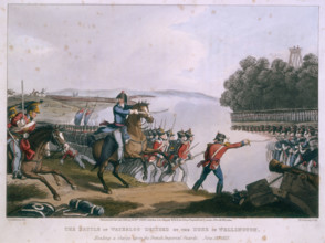 'The Battle of Waterloo decided by the Duke of Wellington, heading a charge upon the French