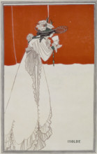 'Isolde', 1899. Isolde drinking from a goblet. Based on the medieval romance "Tristan and Isolde".