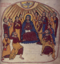 Pentecost, 1756? The Virgin Mary and disciples speaking in tongues.