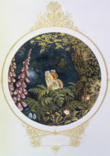 'Till on a green fern's nodding crest', 1870. From "Fairy Mary's Dream", written and illustrated by