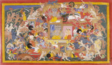 Attack on Lanka, c1649. The allies launch a general attack on Lanka, in which many marvellous feats