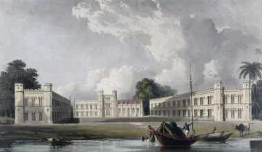 Bishop's College, Calcutta, India, early 19th century. Anglican educational establishment founded