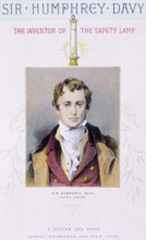 Sir Humphrey [sic] Davy, the Inventor of the Safety Lamp, c1875-c1878. British chemist Humphry Davy