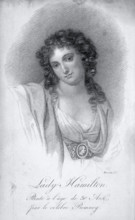 Lady Emma Hamilton at the age of 30, 1816. Peinte à l'âge de 30 Ans, per le célèbre Romney.
