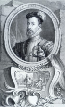 Robert Dudley, Earl of Leicester, c1743-c1751.An English courtier and favourite of Queen Elizabeth