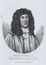 Titus Oates, D.D., The first Discoverer of the Plot, 1813. In 1677, English conspirator and