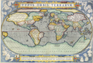 Ortelius World Map, 1570. The map speculates the existence of Terra Australis (nondum cognita), a