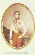 Franz Josef I, 1848, (1951). Portrait of Emperor Franz Joseph I of Austria immediately after his