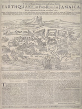 Earthquake at Port Royal, Jamaica, 7th June 1692. View showing the destruction in Port-Royal. Parts