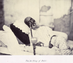 'The Ex-King of Delhi', Bahadur Shah II, 1858. Portrait of Bahadur Shah II (1775-1862), also known