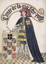 Roger Mortimer, c1430-c1440 (before 1450). Portrait of Roger Mortimer, Earl of March, a Knight