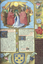 Coronation of Virgin Mary, c1490-1497. Sanctorale; feast of the Coronation of the Virgin; The