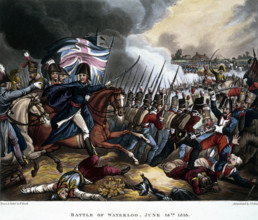 Battle of Waterloo, June 18th 1815, (1819). Depicting Arthur Wellesley, the Duke of Wellington. The