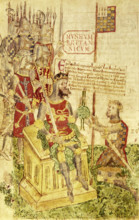 William I receives the allegiance of a knight, late15th century. King William I (the Conqueror)