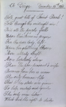 A Dirge, page from Queen Victoria's Album Consolatium, 16 December, 1861. Following the death of