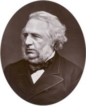 Sir Charles Reed, chairman of the London School Board, 1880. Reed was instrumental in the setting