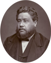Reverand Charles Haddon Spurgeon, pastor of the Metropolitan Tabernacle, 1880. Spurgeon preached