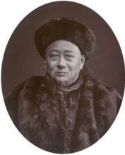 Kuo Sung-Tao, first Chinese envoy to Great Britain, 1880. In 1875 he was commissioned by the