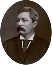 Henry Morton Stanley, African explorer, 1880. Stanley was sent by the New York Herald to look for