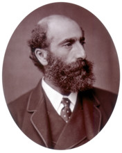 Philip Hermogenes Calderon, artist and Royal Academician, 1882. Calderon (1833-1898) initially