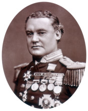 Rear-Admiral Sir William Nathan Wright Hewett, 1882. Hewett (1834-1888) entered the Royal Navy as a