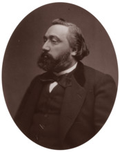 Leon Gambetta, French statesman, 1882. A republican politician, Gambetta (1838-1882), was an