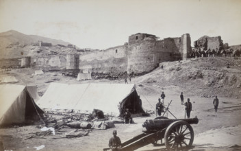Upper Bala Hissar from the gate above the Residency, Kabul, Afghanistan, c1880.