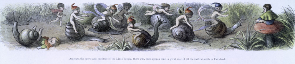 'Water lilies and water fairies of the period', c1869-c1870. 'Amongst the sports and pastimes of