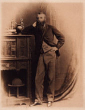 Portrait of William Croker, tea estate owner, Bainath, 1860s. Major William Croker (1825-87),