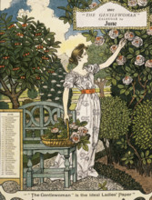 The Gentlewoman Calendar for June 1897. Describing itself as the 'ideal Ladies' paper', "The