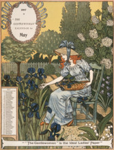 The Gentlewoman Calendar for May 1897. Describing itself as the 'ideal Ladies' paper', "The