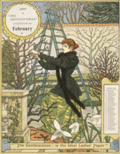 The Gentlewoman Calendar for February 1897. Describing itself as the 'ideal Ladies' paper', "The
