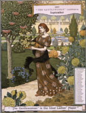 The Gentlewoman Calendar for September 1897. Describing itself as the 'ideal Ladies' paper', "The