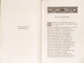 Newdigate Prize Poem, "Ravenna", by Oscar Wilde, 1878. Wilde's response to the Italian city of