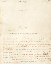 Volume 3 of the manuscript of "Shirley", c1849. "Shirley" was Charlotte Bronte's third novel. The