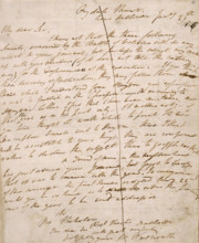 Letter from William Wordsworth to John Scott, editor of "The Champion", with three sonnets on the