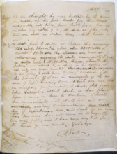 The last page of General Gordon's journal, 1885. Page of a journal of the siege of Khartoum, kept