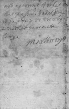 Note from the Duke of Marlborough reporting his victory at Blenheim, 1704. This note, hastily