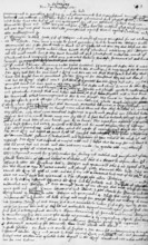 Parliamentary journal of Sir Simonds d'Ewes, c1640. This is part of a journal by d'Ewes of the