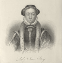 Lady Jane Grey, c1553, (1834-1837). Lady Jane (1537-1554) was the great-granddaughter of Henry VII