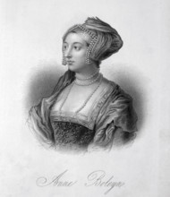 Anne Boleyn, c1530, (1834-1837). Anne Boleyn (c1504-1536) married King Henry VIII in 1533. She
