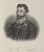 Sir Francis Drake, c1580, (1834-1837) .Sir Francis Drake (c1540-1596, Elizabethan sea captain,