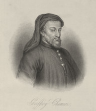 Geoffrey Chaucer, c1380-c1400, (1834-1837). Chaucer (c1343-1400) English author, poet, philosopher,