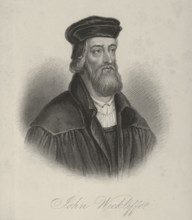 John Wycliffe, religious reformer and theologian, c1370-c1384, (1834-1837). Wycliffe (c1324-1384)