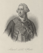 Admiral Lord Hawke, c1759, (1834-1837). British admiral whose naval victory in 1759 put an end to