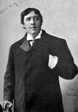 Portrait of Oscar Wilde, late 19th century. Wilde (1854-1900) studied at Trinity College, Dublin,