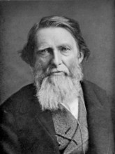 Portrait of John Ruskin, c1890s. English author John Ruskin (1819-1900) was a leading art and