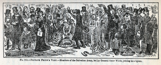 'Private Frith's View' - Members of the Salvation Army, led by General Oscar Wilde, joining in a